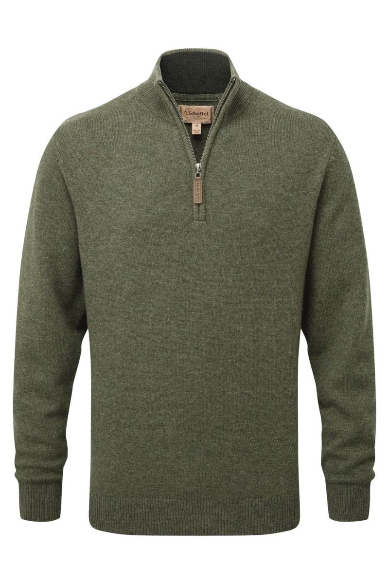 Lewis Lambswool 1/4 Zip Jumper