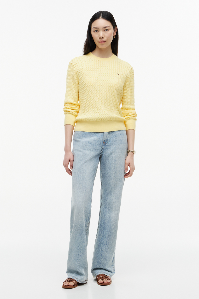 Cable Knit Crew Neck Jumper
