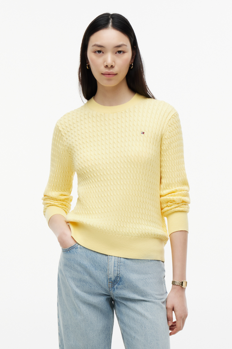 Cable Knit Crew Neck Jumper