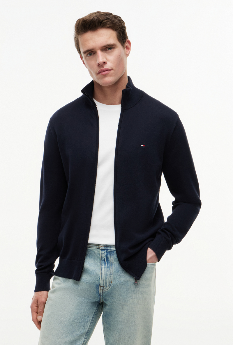 Essential Cotton Zip Thru