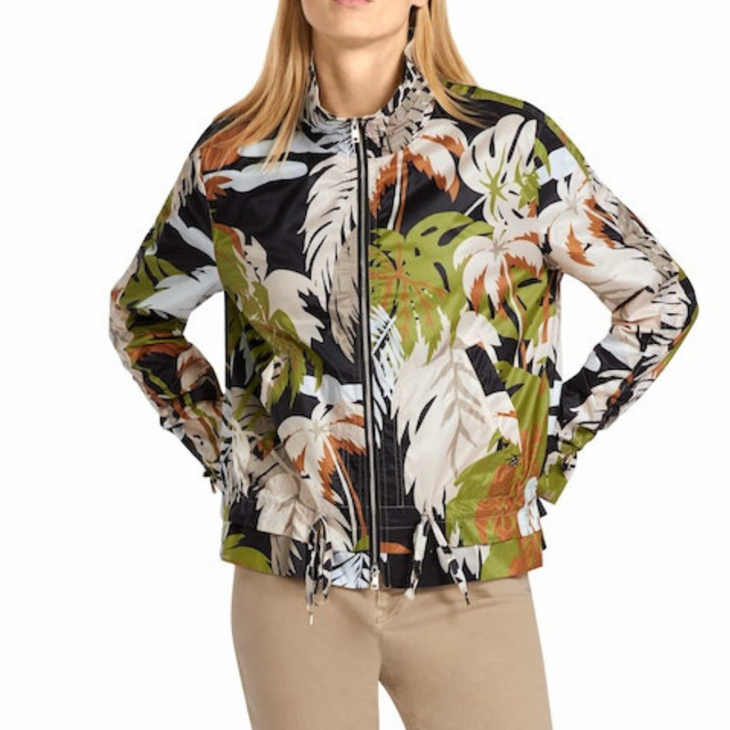 Outdoor Jacket Palm Print