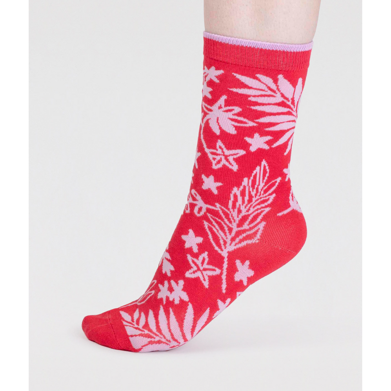 An image of the Thought Bamboo Floral Sock
