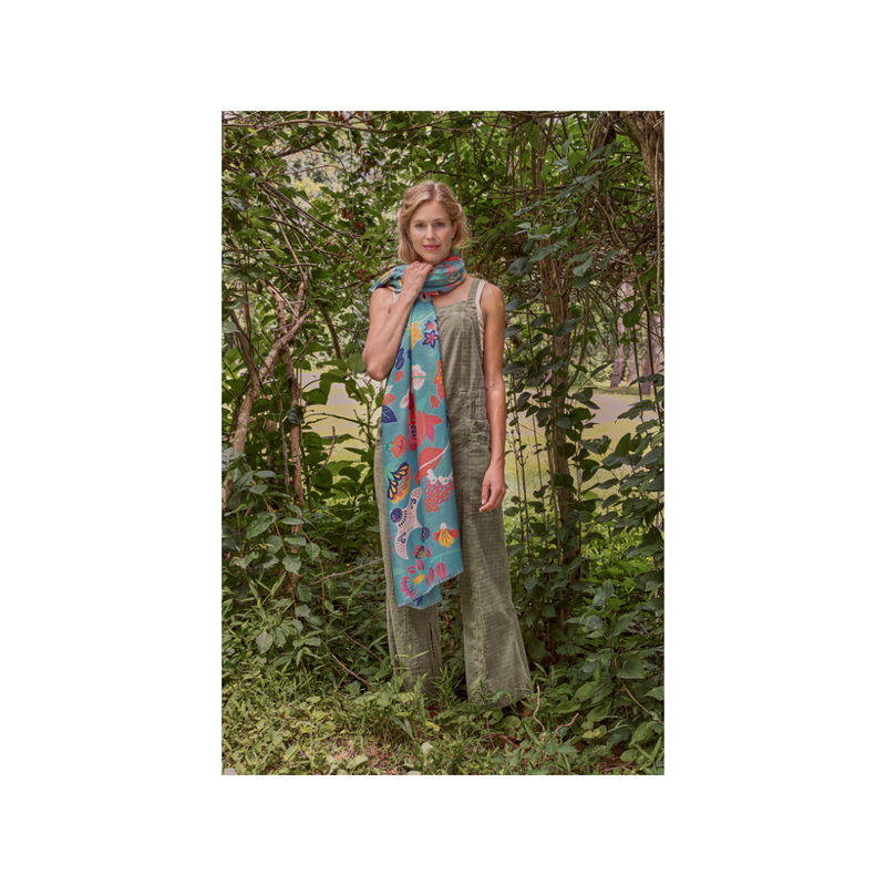 An image of the Powder Print Scarf