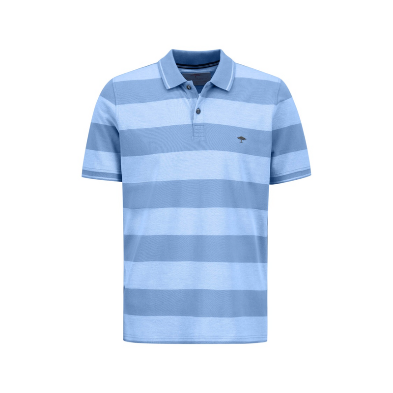 Short Sleeved Two Tone Polo