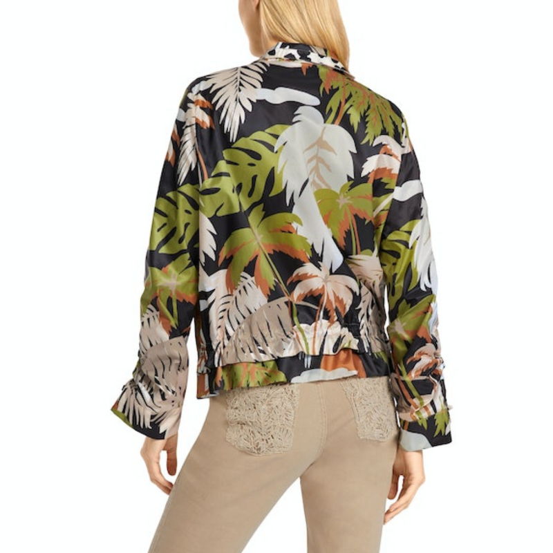 Outdoor Jacket Palm Print