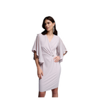 Shiffon Sleeve Crossover Dress