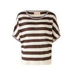 An image of the Oui Short Sleeve Stripe Jumper