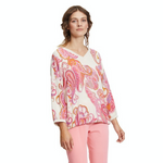 An image of the Betty Barclay V Neck Top