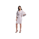 An image of the Joseph Ribkoff Shiffon Sleeve Crossover Dress