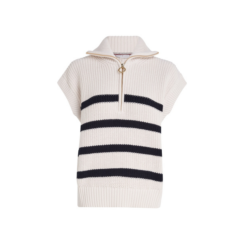 An image of the Tommy Hilfiger High Neck Stripe Tank