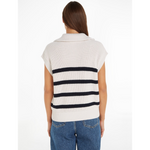 An image of the Tommy Hilfiger High Neck Stripe Tank