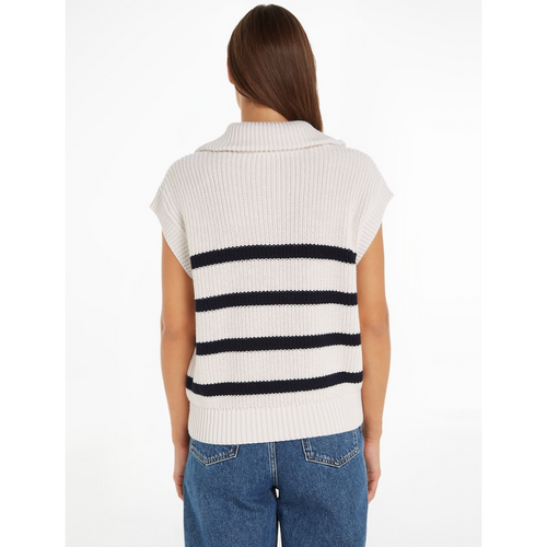 An image of the Tommy Hilfiger High Neck Stripe Tank