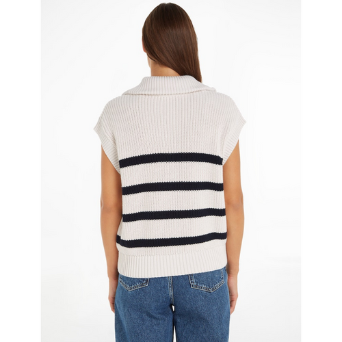 High Neck Stripe Tank