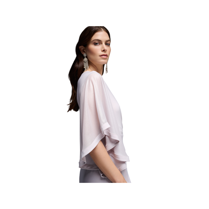 An image of the Joseph Ribkoff Shiffon Sleeve Crossover Dress