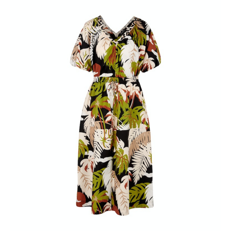 An image of the Marc Cain Palm Print Dress