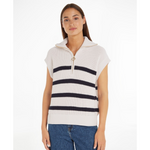 High Neck Stripe Tank