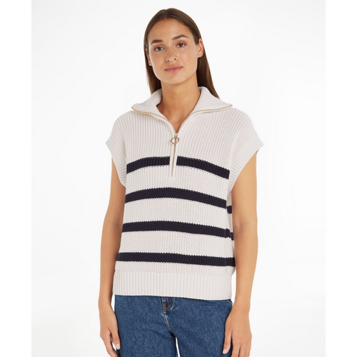 An image of the Tommy Hilfiger High Neck Stripe Tank