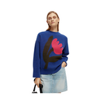 Tulip Design Oversized Jumper