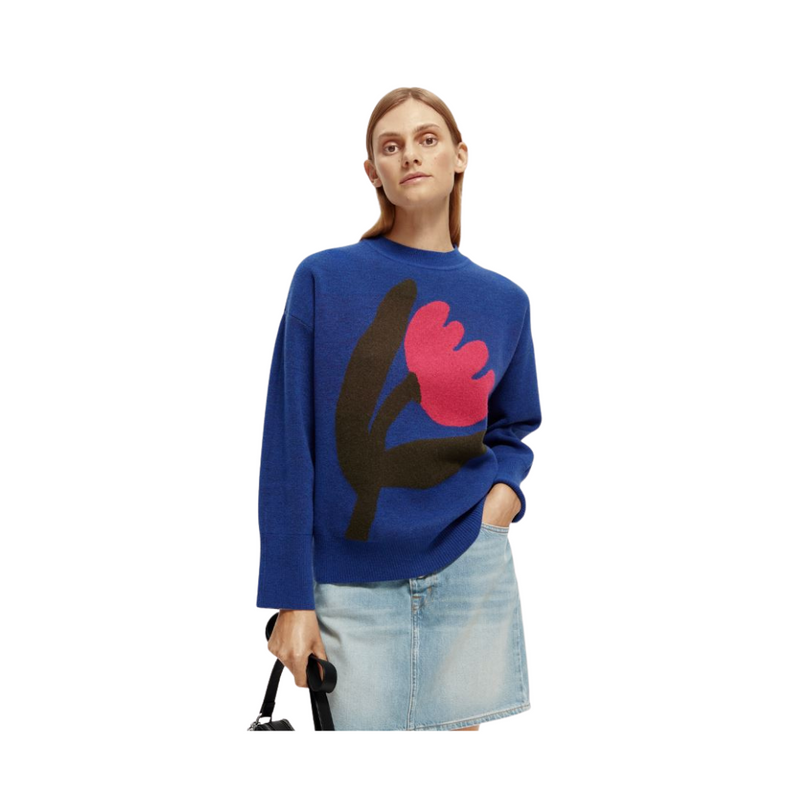 An image of the Scotch & Soda Tulip Design Oversized Jumper