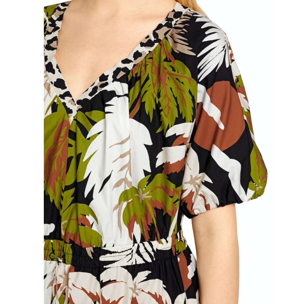 An image of the Marc Cain Palm Print Dress