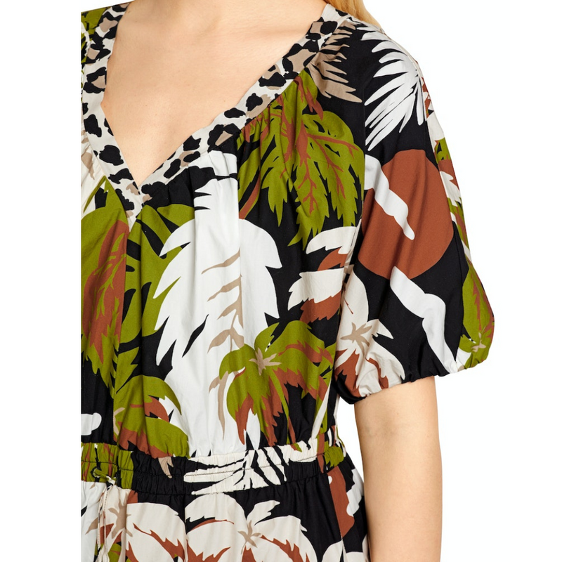 Palm Print Dress