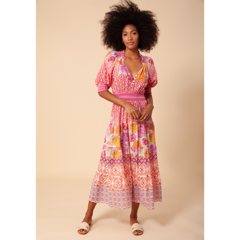 An image of the Hale Bob Multi Print Dress