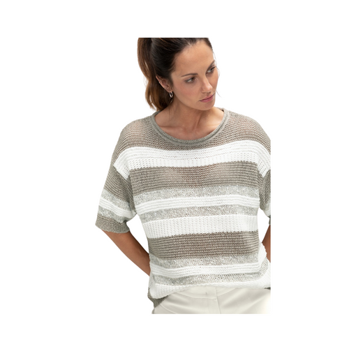 An image of the Bianca Stripe Sparkle Jumper