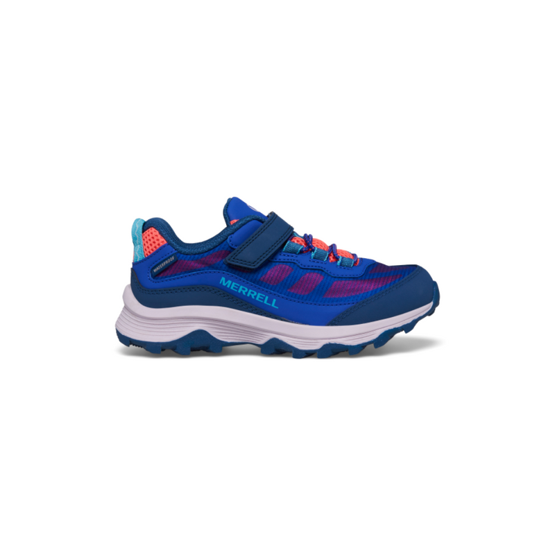 An image of the Merrell Kids Moab Speed Low Waterproof Trainer