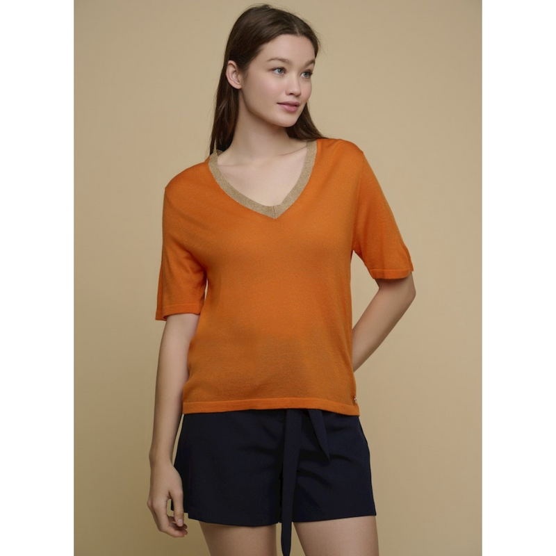 An image of the Rino & Pelle V Neck Top