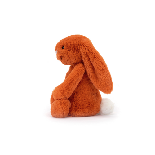 Jellycat Bashful Bunny. A cuddly bunny soft toy in the shade tangerine.
