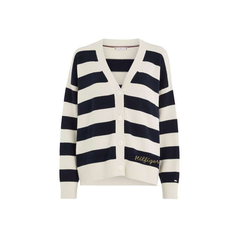 An image of the Tommy Hilfiger Stripe Cardigan
