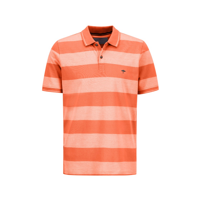 Short Sleeved Two Tone Polo