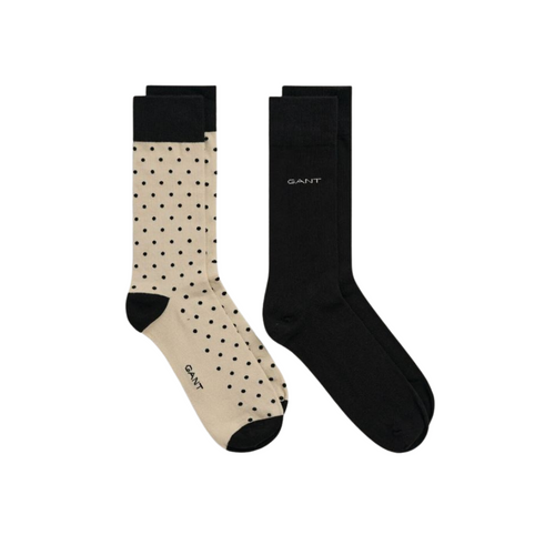 An image of the Gant Solid + Dot Socks 2 Pack