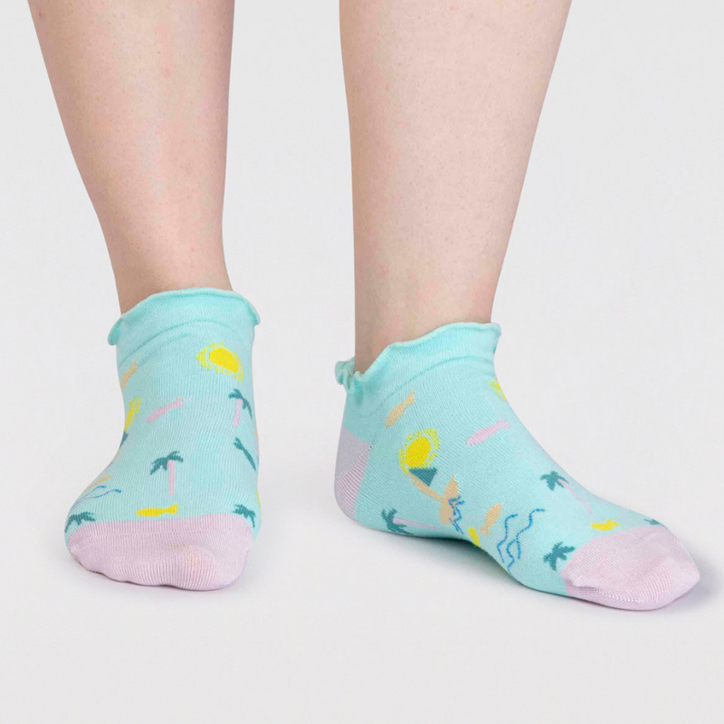 An image of the Thought Maron Bamboo Sailing Trainer Socks
