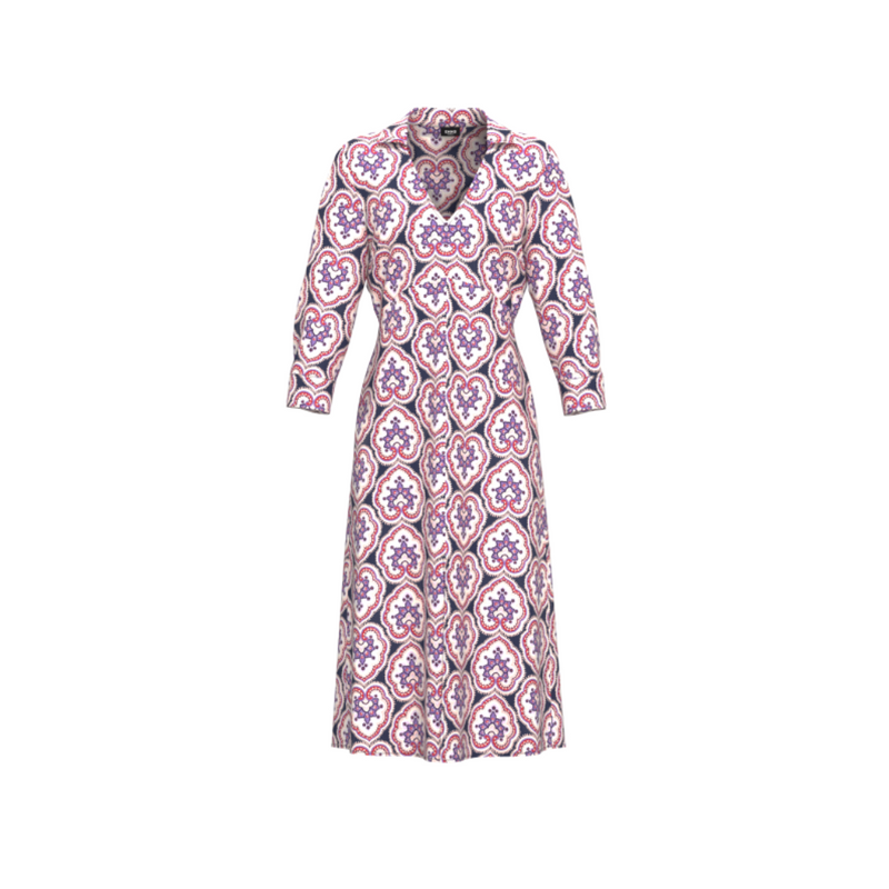 An image of the Emme Patterned Long Dress