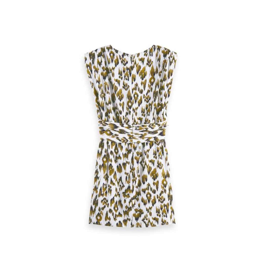 An image of the Scotch & Soda Short Dress with Knotted Belt