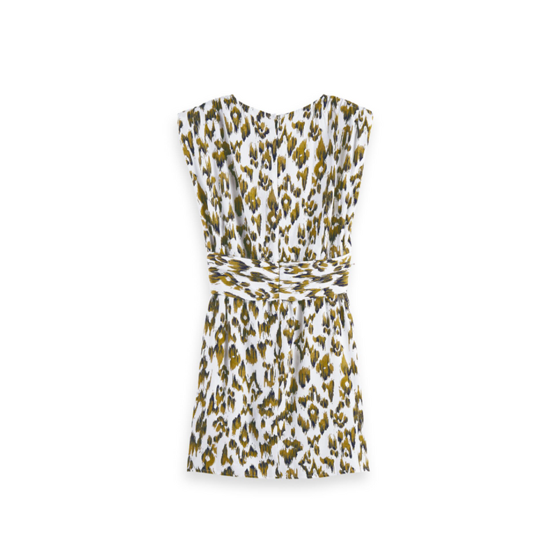 An image of the Scotch & Soda Short Dress with Knotted Belt