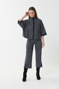 An image of the Joseph Ribkoff Oversized Top with Front Pockets