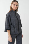 An image of the Joseph Ribkoff Oversized Top with Front Pockets
