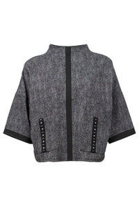 An image of the Joseph Ribkoff Oversized Top with Front Pockets