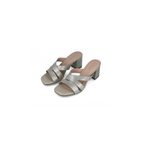 An image of the Menbur Block Heeled Glitter Sandal