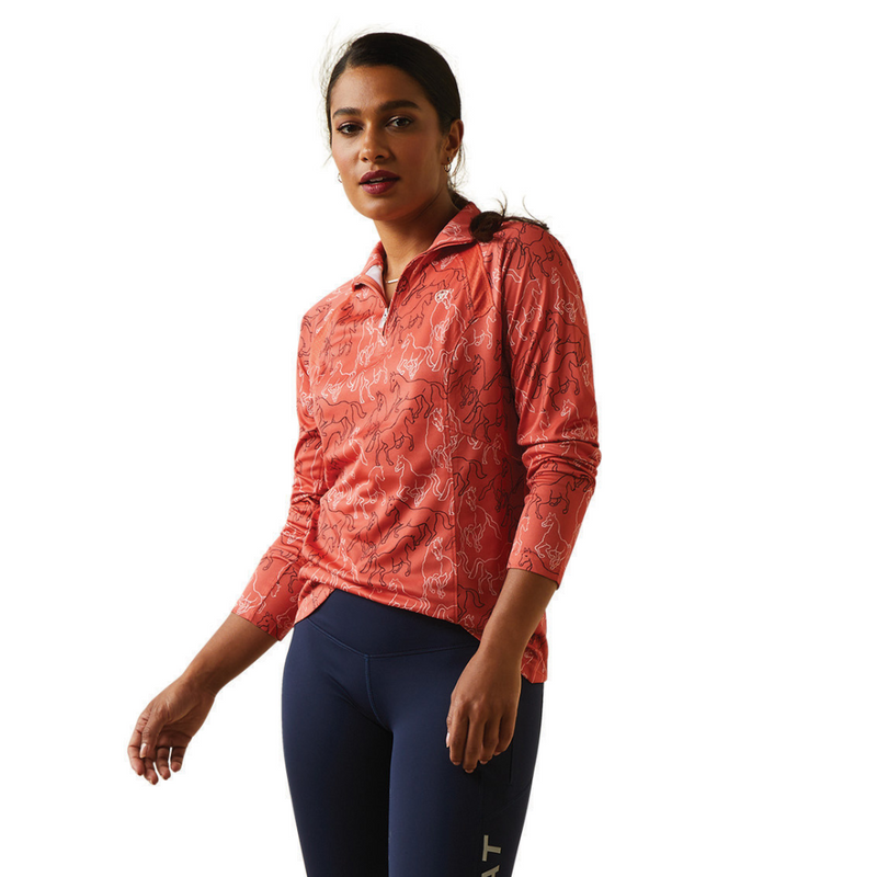 An image of the Ariat Sunstopper 2.0 1/4 Zip Baselayer