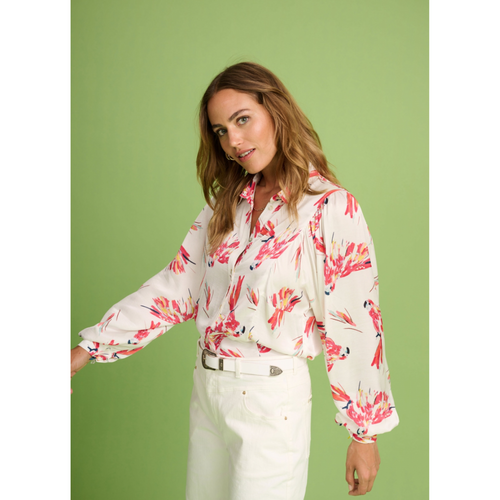 An image of the POM Amsterdam Parrots Blouse