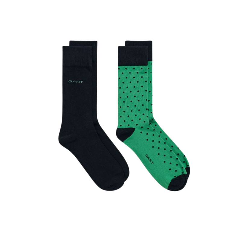 An image of the Gant Solid + Dot Socks 2 Pack