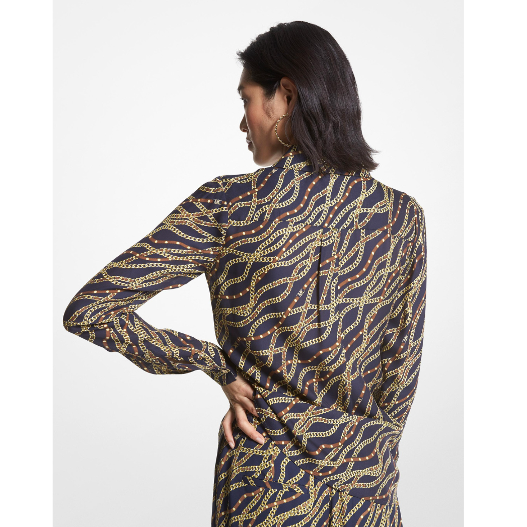 An image of the Michael Kors Chain Button Down Shirt
