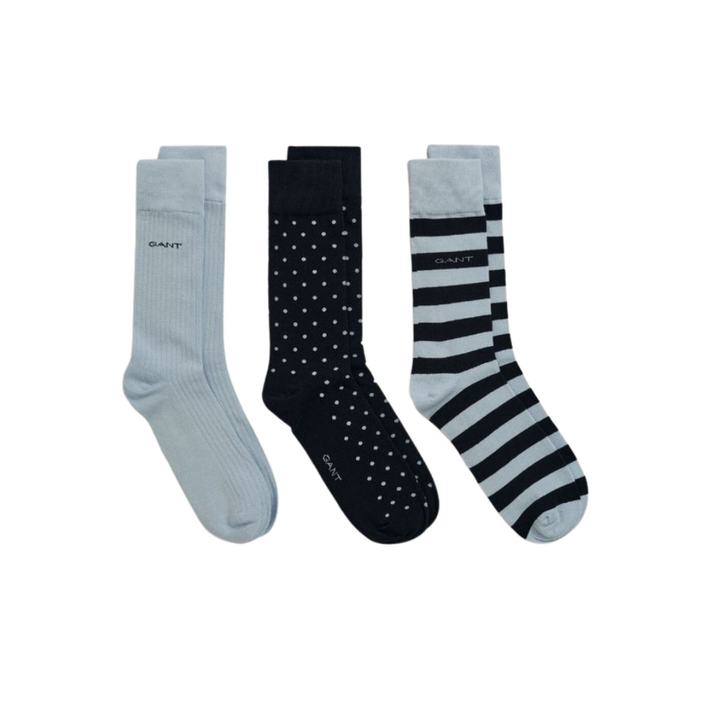 Stripe + Dot Socks 3 Pack