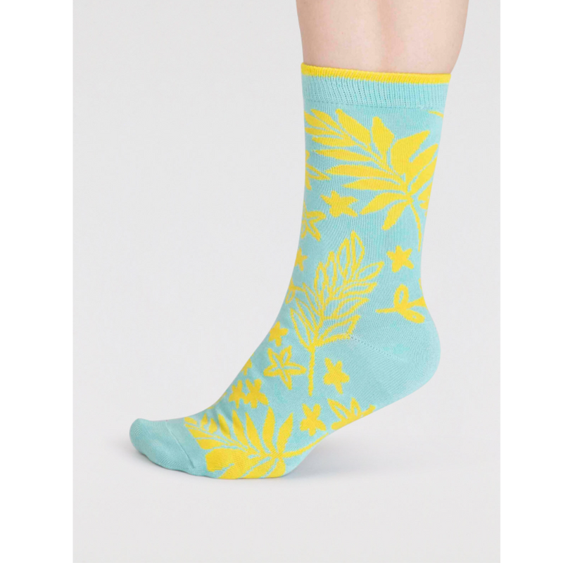An image of the Thought Bamboo Floral Sock