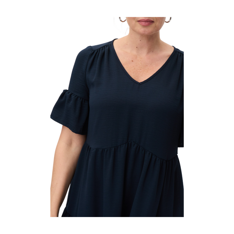 An image of the Joseph Ribkoff V Neck Tunic