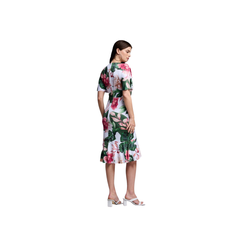 An image of the Joseph Ribkoff Tropical Print Dress