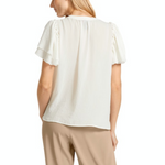 An image of the Marc Cain V Neck Blouse